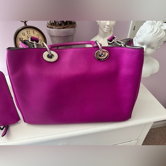 Christian Dior Diorissimo Pink 2 way Shoulder Bag Silver Hardware - Picture 9 of 16